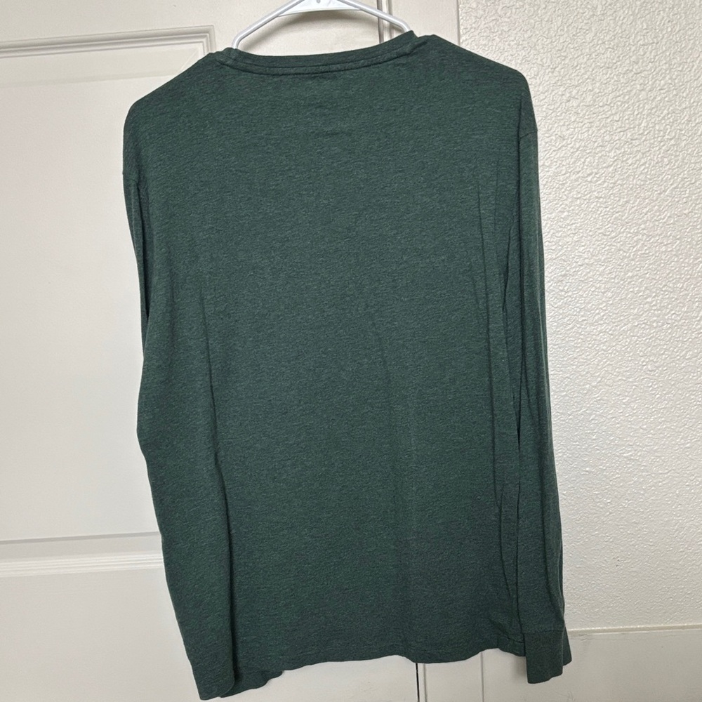 Polo by Ralph Lauren Men's Forest Green Long Sleeve Tee 100% Cotton Size M - Picture 4 of 13